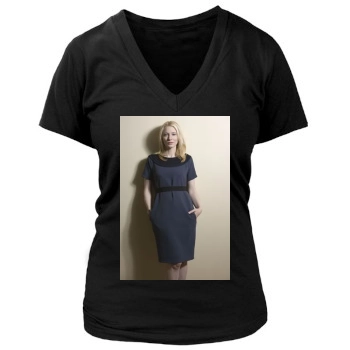 Cate Blanchett Women's Deep V-Neck TShirt