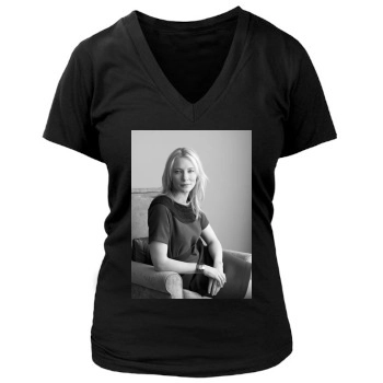 Cate Blanchett Women's Deep V-Neck TShirt