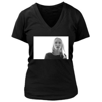 Cate Blanchett Women's Deep V-Neck TShirt