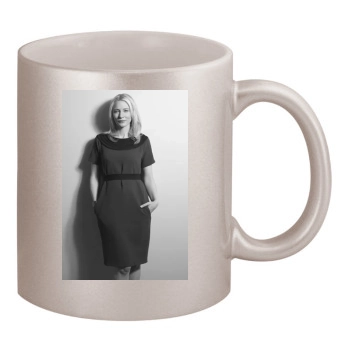 Cate Blanchett 11oz Metallic Silver Mug