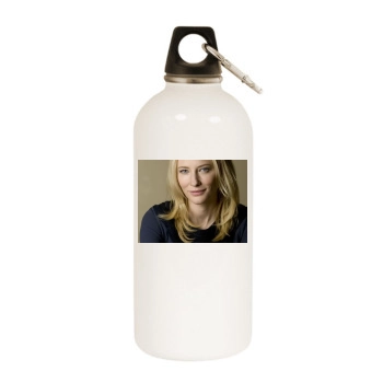 Cate Blanchett White Water Bottle With Carabiner