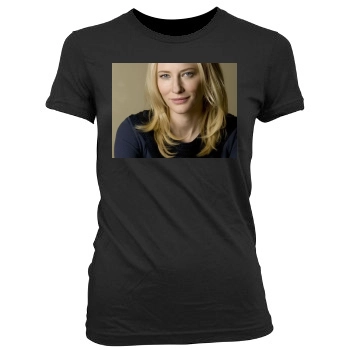 Cate Blanchett Women's Junior Cut Crewneck T-Shirt