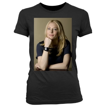 Cate Blanchett Women's Junior Cut Crewneck T-Shirt