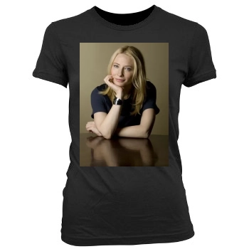 Cate Blanchett Women's Junior Cut Crewneck T-Shirt