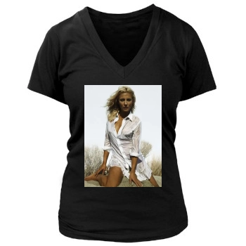 Cate Blanchett Women's Deep V-Neck TShirt