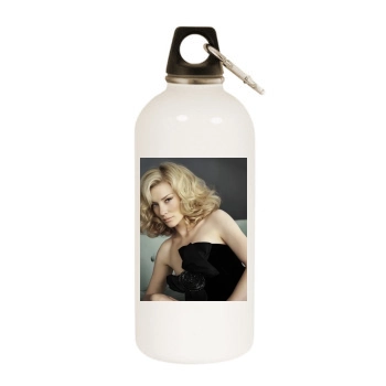 Cate Blanchett White Water Bottle With Carabiner