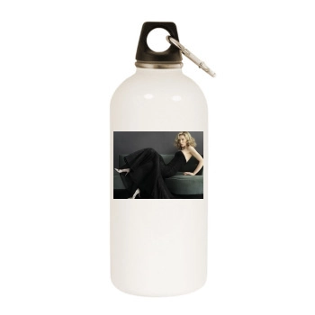 Cate Blanchett White Water Bottle With Carabiner