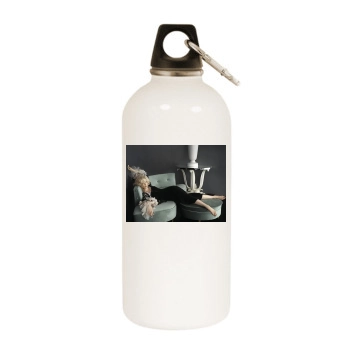 Cate Blanchett White Water Bottle With Carabiner