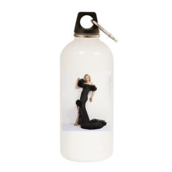 Cate Blanchett White Water Bottle With Carabiner