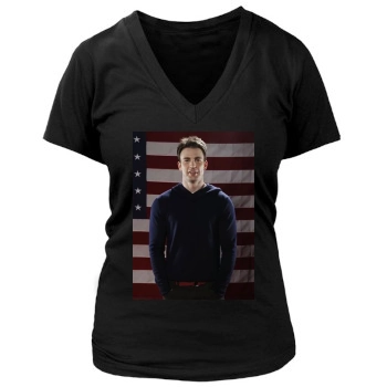 Chris Evans Women's Deep V-Neck TShirt