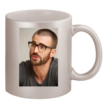 Chris Evans 11oz Metallic Silver Mug