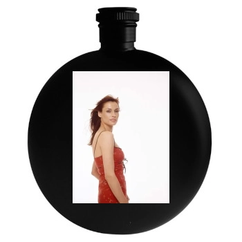 Famke Janssen Round Flask