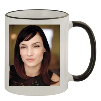 Famke Janssen 11oz Colored Rim & Handle Mug