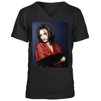 Famke Janssen Men's V-Neck T-Shirt