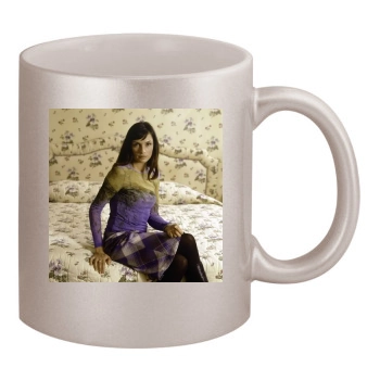 Famke Janssen 11oz Metallic Silver Mug