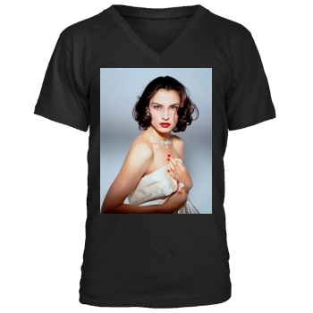 Famke Janssen Men's V-Neck T-Shirt