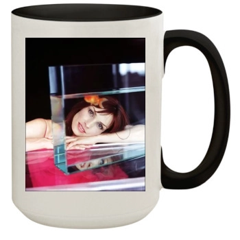 Famke Janssen 15oz Colored Inner & Handle Mug