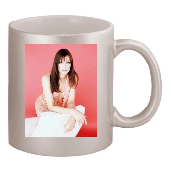 Famke Janssen 11oz Metallic Silver Mug