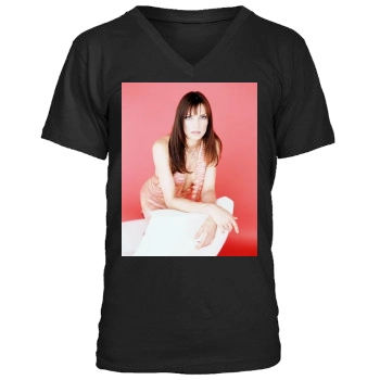 Famke Janssen Men's V-Neck T-Shirt