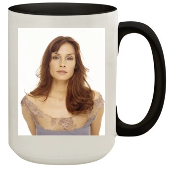 Famke Janssen 15oz Colored Inner & Handle Mug