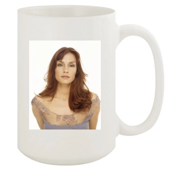 Famke Janssen 15oz White Mug