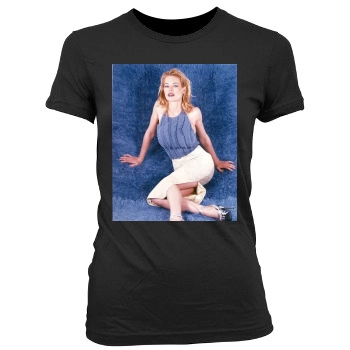 Jeri Ryan Women's Junior Cut Crewneck T-Shirt