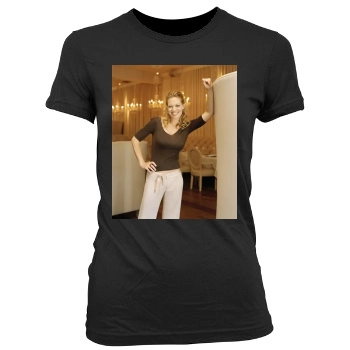 Jeri Ryan Women's Junior Cut Crewneck T-Shirt