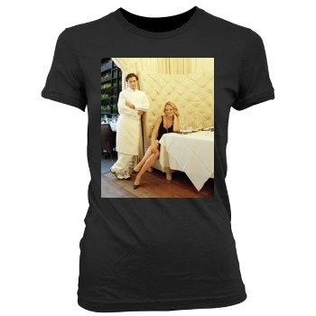 Jeri Ryan Women's Junior Cut Crewneck T-Shirt