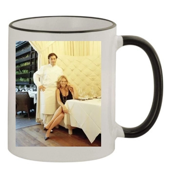 Jeri Ryan 11oz Colored Rim & Handle Mug