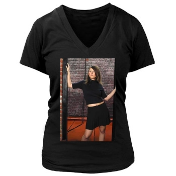 Jewel Staite Women's Deep V-Neck TShirt