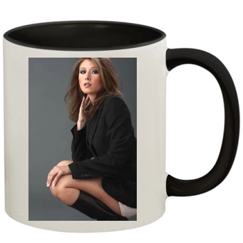 Jewel Staite 11oz Colored Inner & Handle Mug