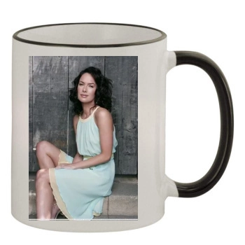 Lena Headey 11oz Colored Rim & Handle Mug