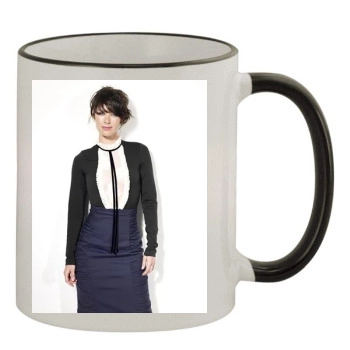 Lena Headey 11oz Colored Rim & Handle Mug