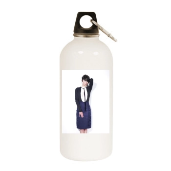 Lena Headey White Water Bottle With Carabiner