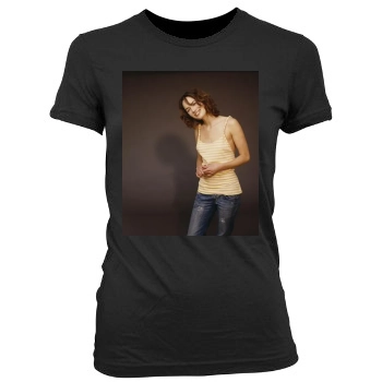 Lena Headey Women's Junior Cut Crewneck T-Shirt