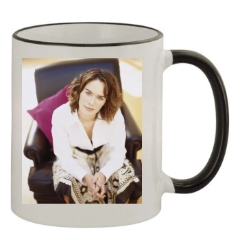 Lena Headey 11oz Colored Rim & Handle Mug