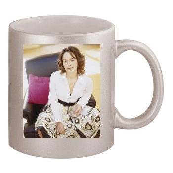 Lena Headey 11oz Metallic Silver Mug