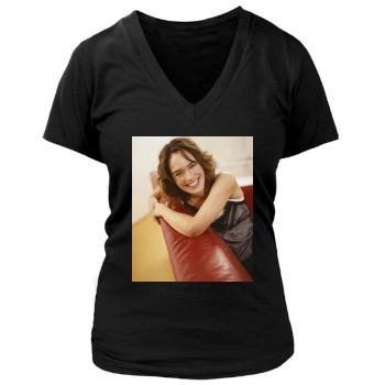 Lena Headey Women's Deep V-Neck TShirt