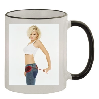 Elisha Cuthbert 11oz Colored Rim & Handle Mug