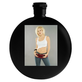 Elisha Cuthbert Round Flask