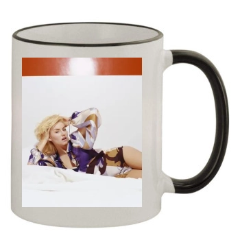 Elisha Cuthbert 11oz Colored Rim & Handle Mug