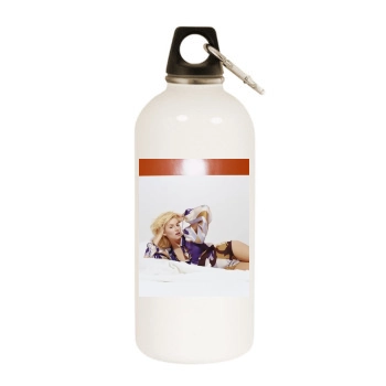 Elisha Cuthbert White Water Bottle With Carabiner