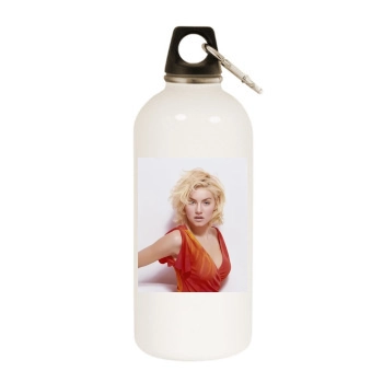 Elisha Cuthbert White Water Bottle With Carabiner