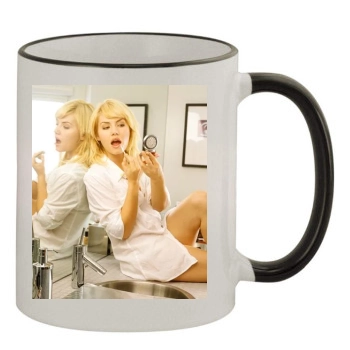 Elisha Cuthbert 11oz Colored Rim & Handle Mug