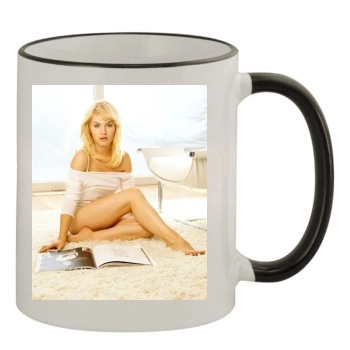 Elisha Cuthbert 11oz Colored Rim & Handle Mug