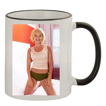 Elisha Cuthbert 11oz Colored Rim & Handle Mug