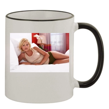 Elisha Cuthbert 11oz Colored Rim & Handle Mug