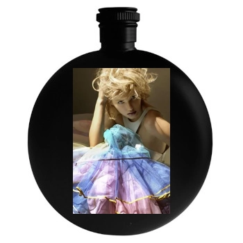 Elisha Cuthbert Round Flask