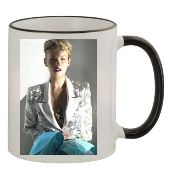 Elisha Cuthbert 11oz Colored Rim & Handle Mug