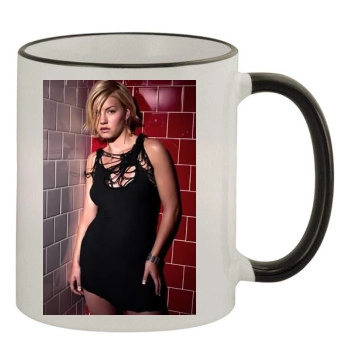 Elisha Cuthbert 11oz Colored Rim & Handle Mug